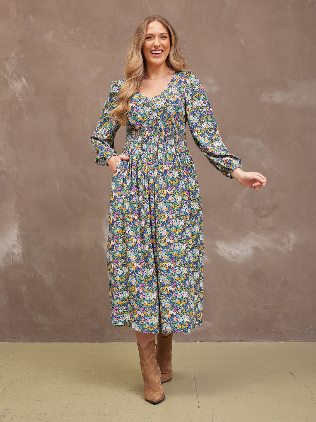 LYDIA - Floral Maxi Dress