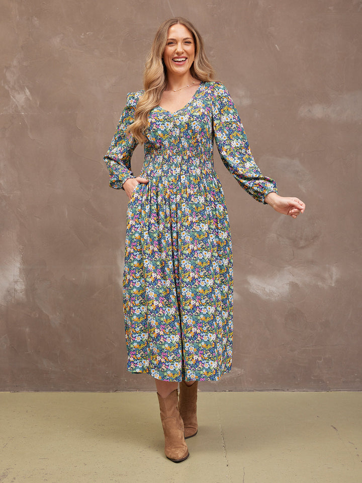 LYDIA - Floral Maxi Dress