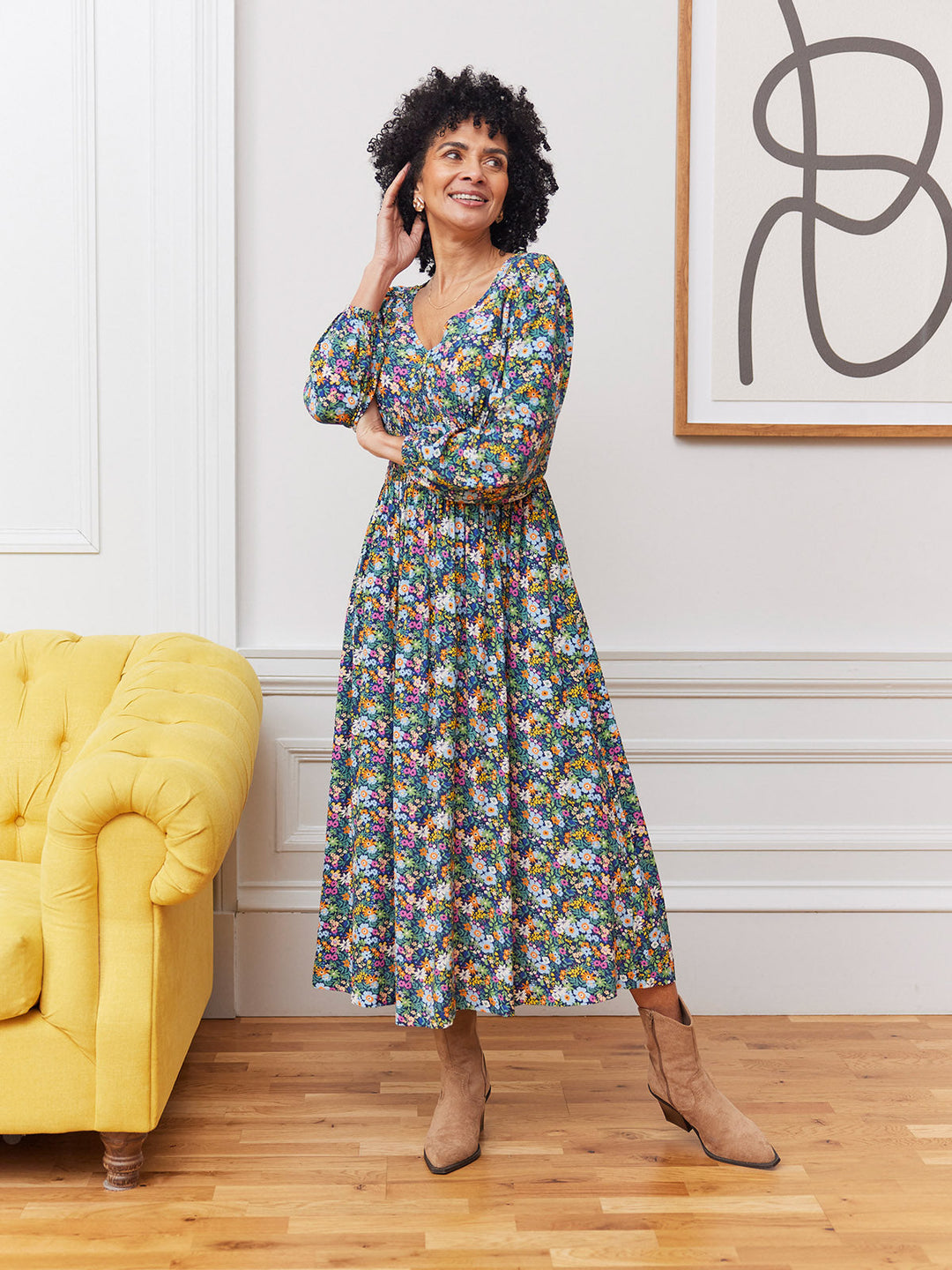 LYDIA - Floral Maxi Dress