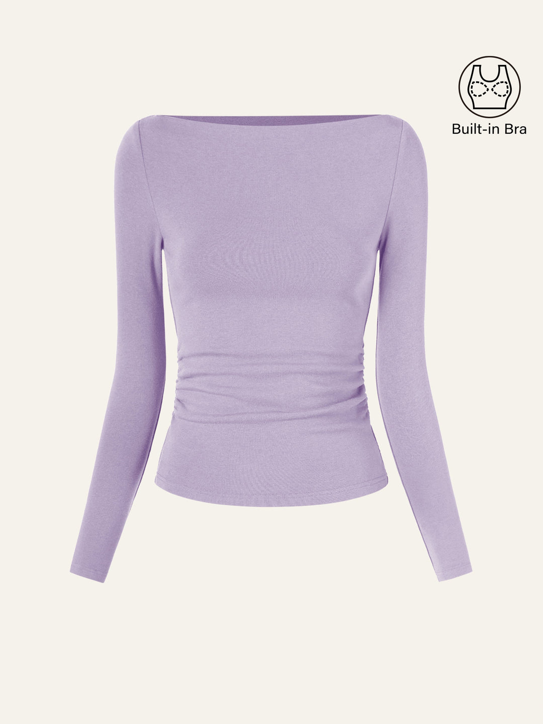 Matilda Long sleeve Boatneck Top