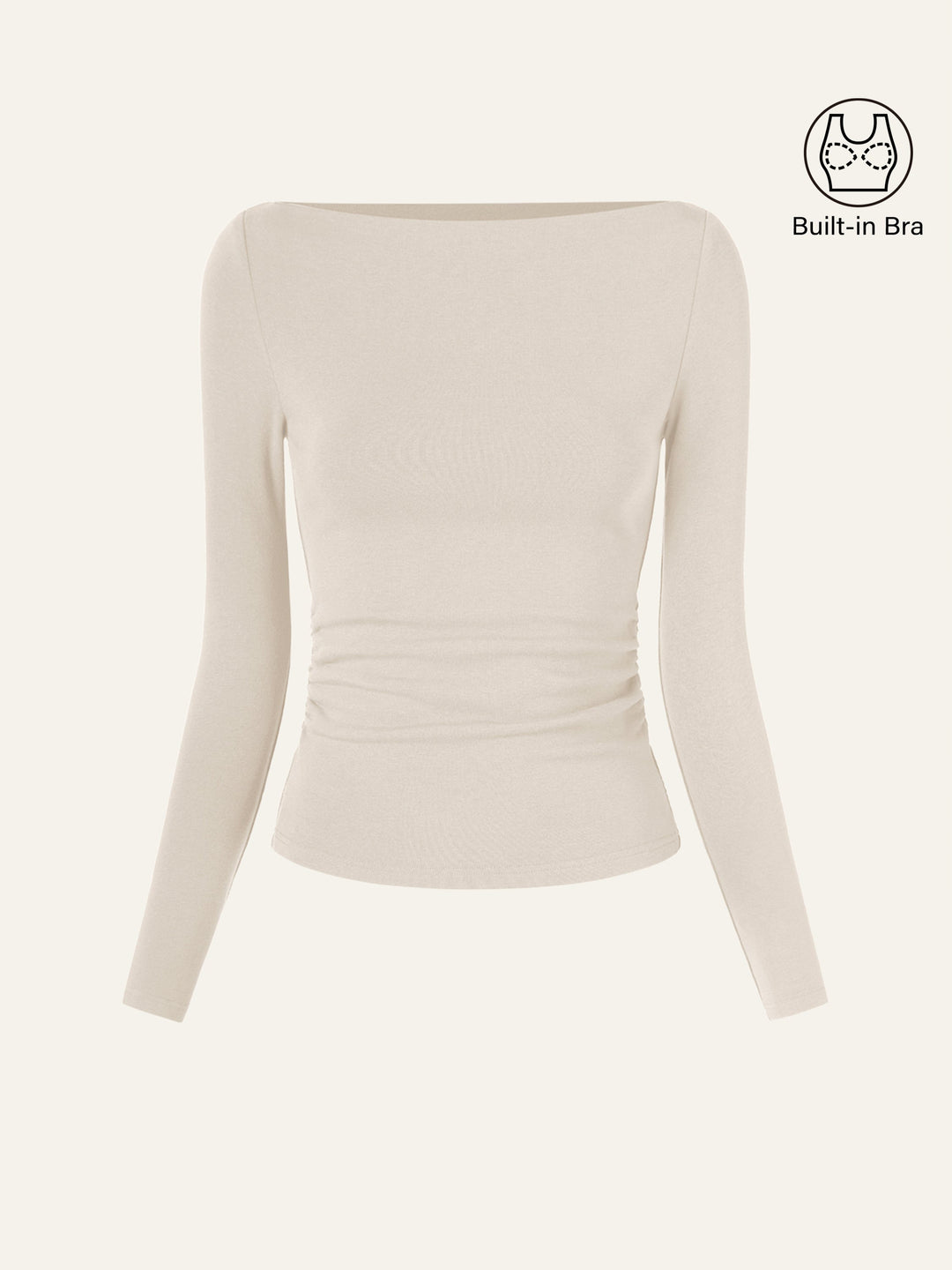 Matilda Long sleeve Boatneck Top