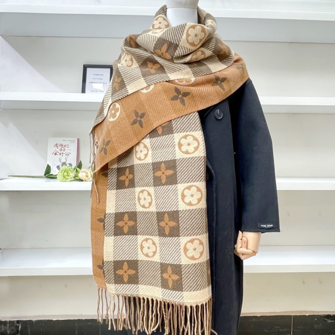 ZOLANI™ - Comfy Warm Plaid Double Side Tassel Scarf