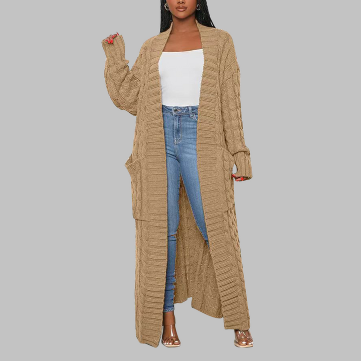 JACKIE™ - Casual Long-Sleeve Long Cardigan
