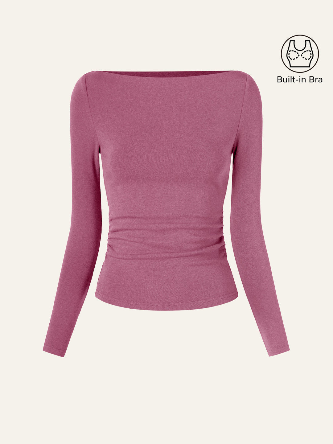 Matilda Long sleeve Boatneck Top