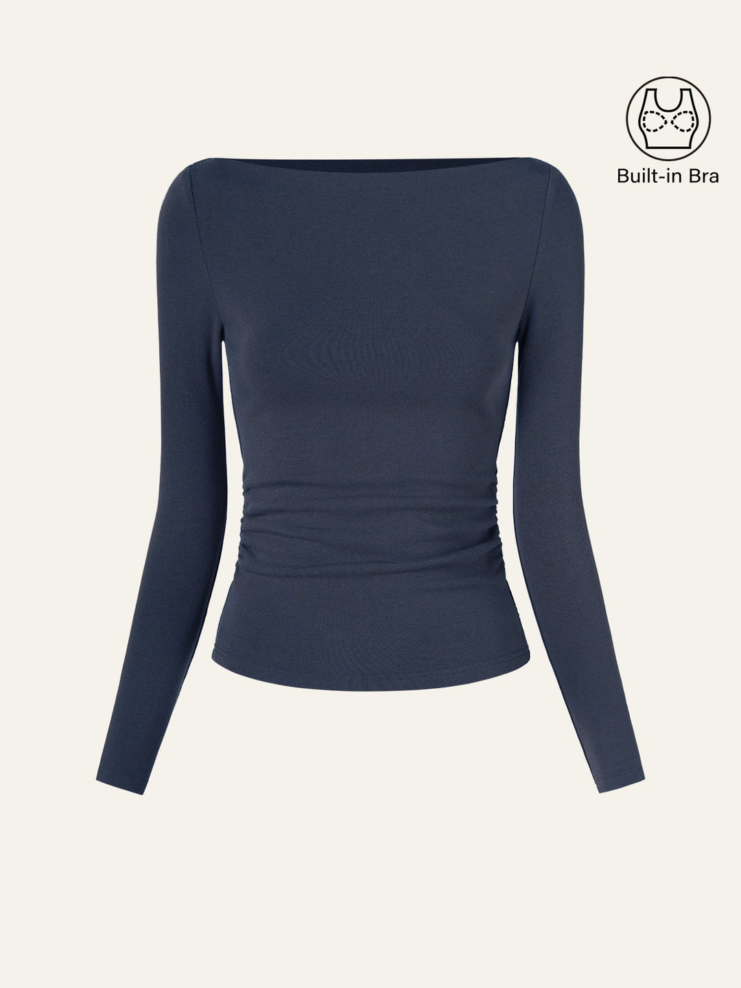 Matilda Long sleeve Boatneck Top