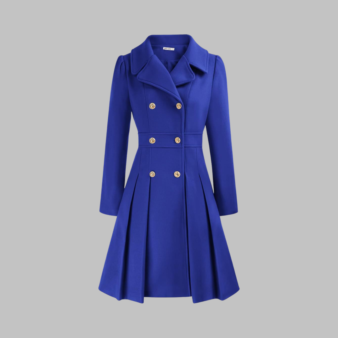 DAMI™ - Classy Double Button Long Sleeve Coat