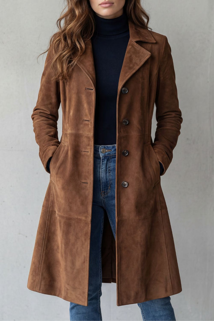 HELEN - Suede Trench Coat