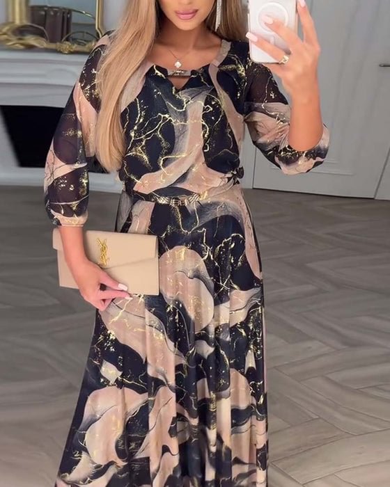 TANAYA - Maxi Chiffon Dress