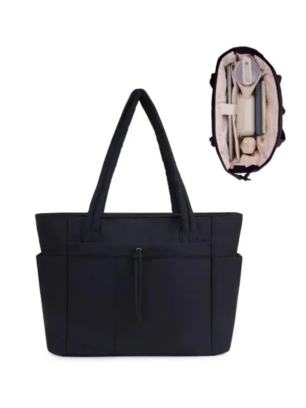 VEJA™ - Women’s Insulated Puffer Tote Bag Laptop & Cup Holder Casual Work Bag