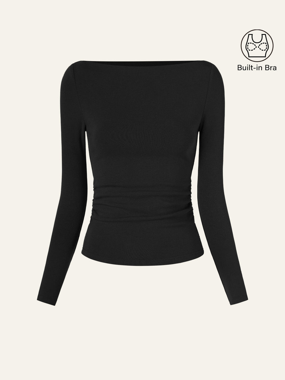 Matilda Long sleeve Boatneck Top
