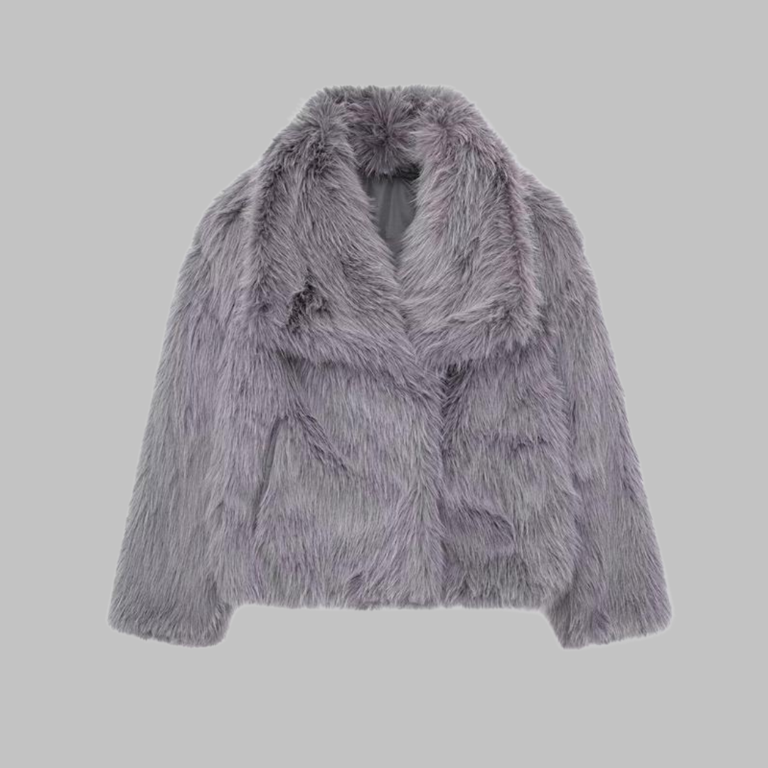 NAVAIA - Faux fur Teddy coat