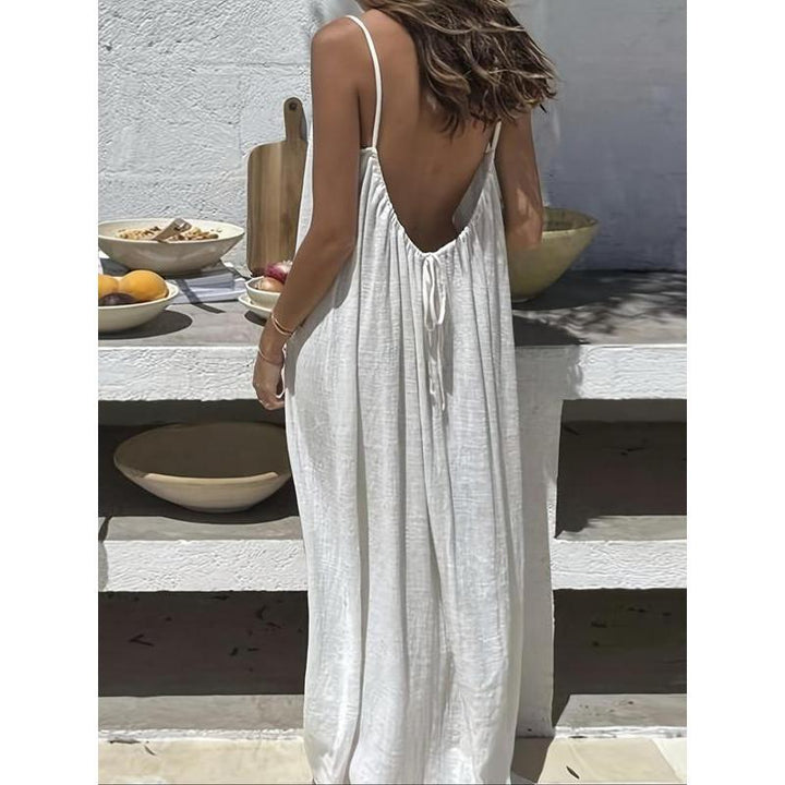 SUMMER- Sleeveless Cami Lounge Maxi Dress