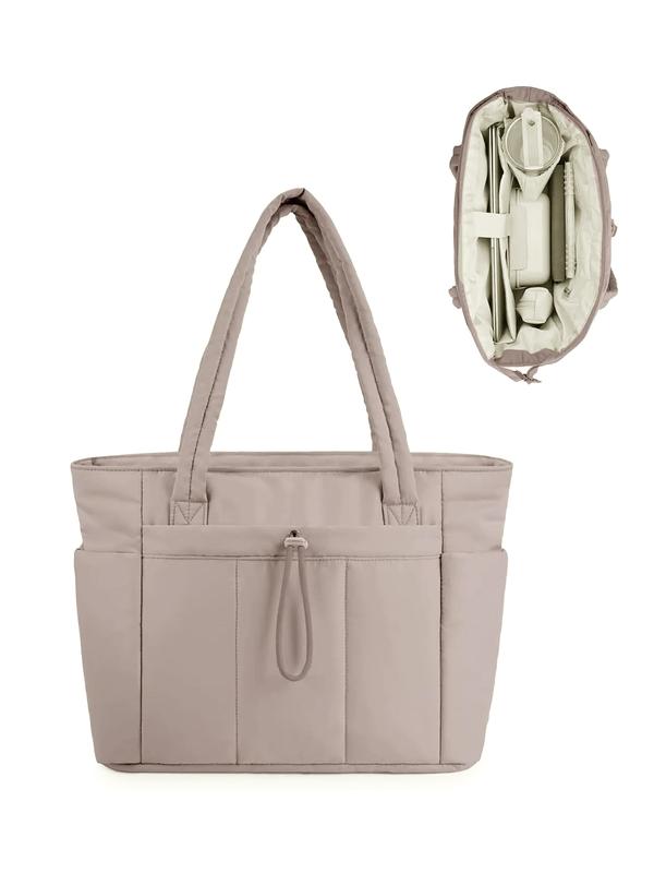 VEJA™ - Women’s Insulated Puffer Tote Bag Laptop & Cup Holder Casual Work Bag