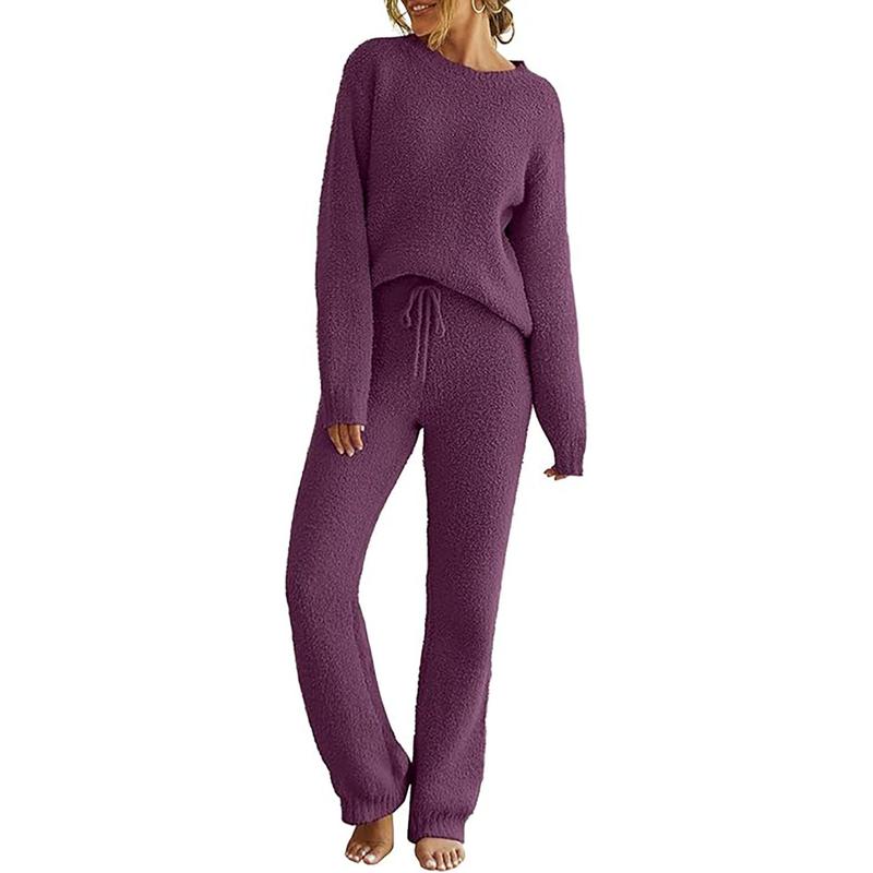 ANGEL™ - Women's Cozy Pajama Set Fuzzy Fleece 2-Piece Lounge Sweater for Winter