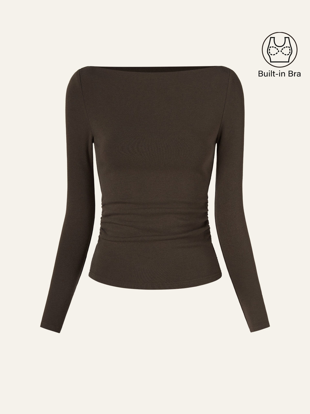 Matilda Long sleeve Boatneck Top