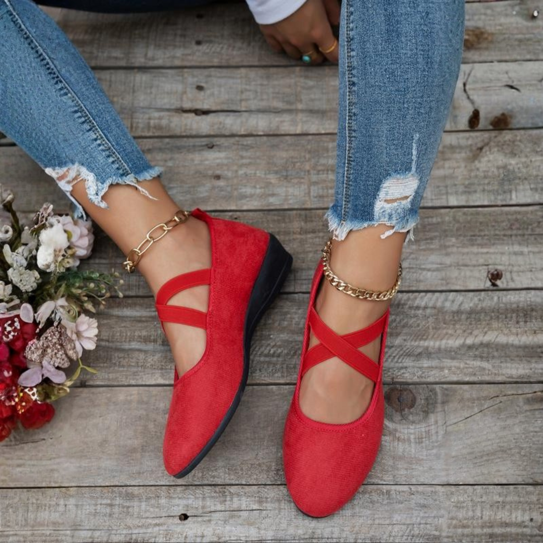 LILY | Wedge Ballerina Shoes