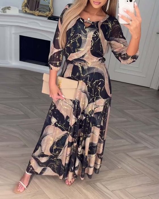 TANAYA - Maxi Chiffon Dress