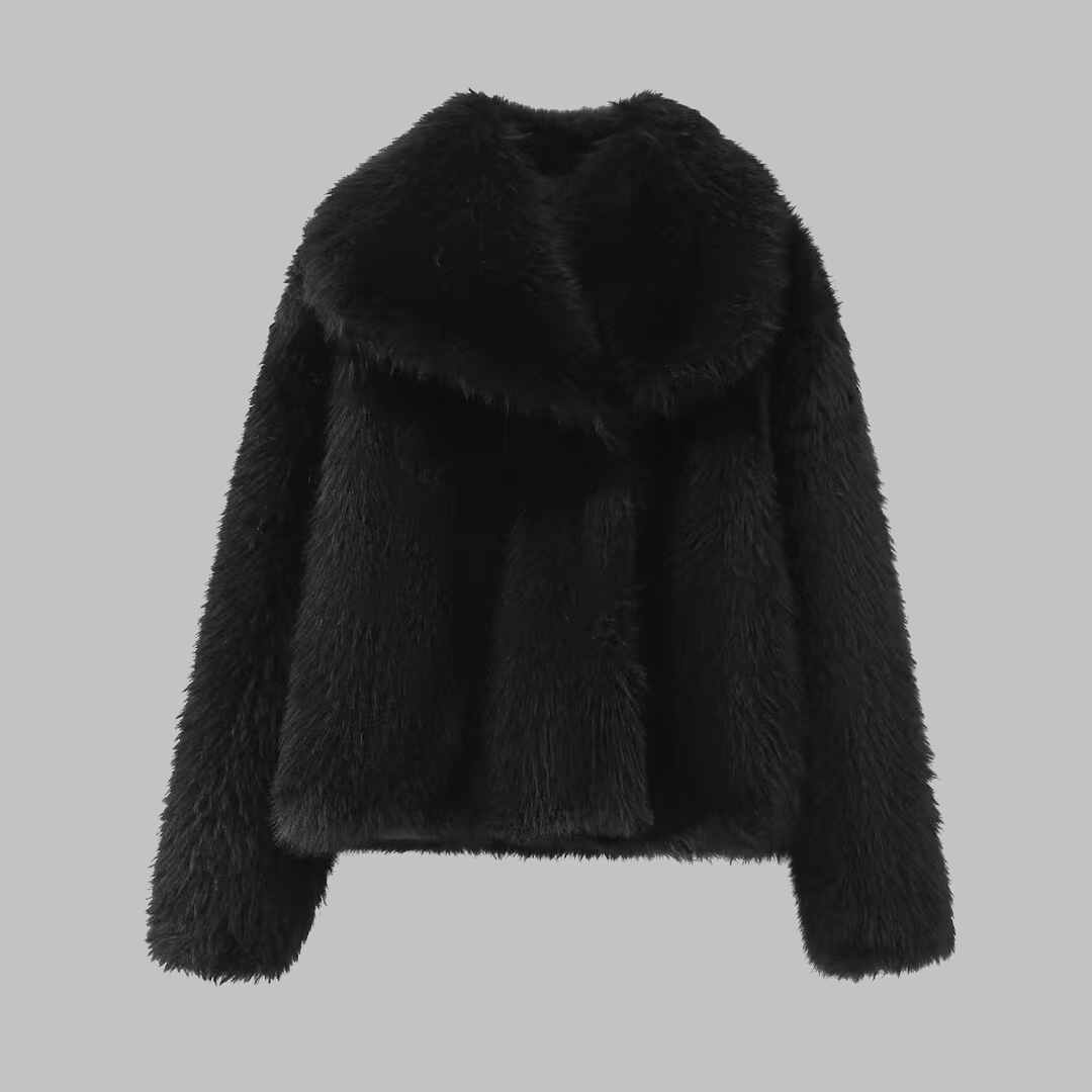 NAVAIA - Faux fur Teddy coat