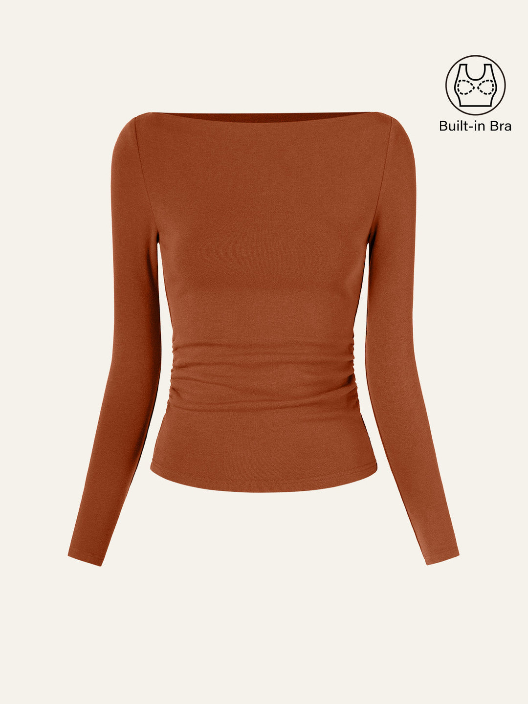 Matilda Long sleeve Boatneck Top