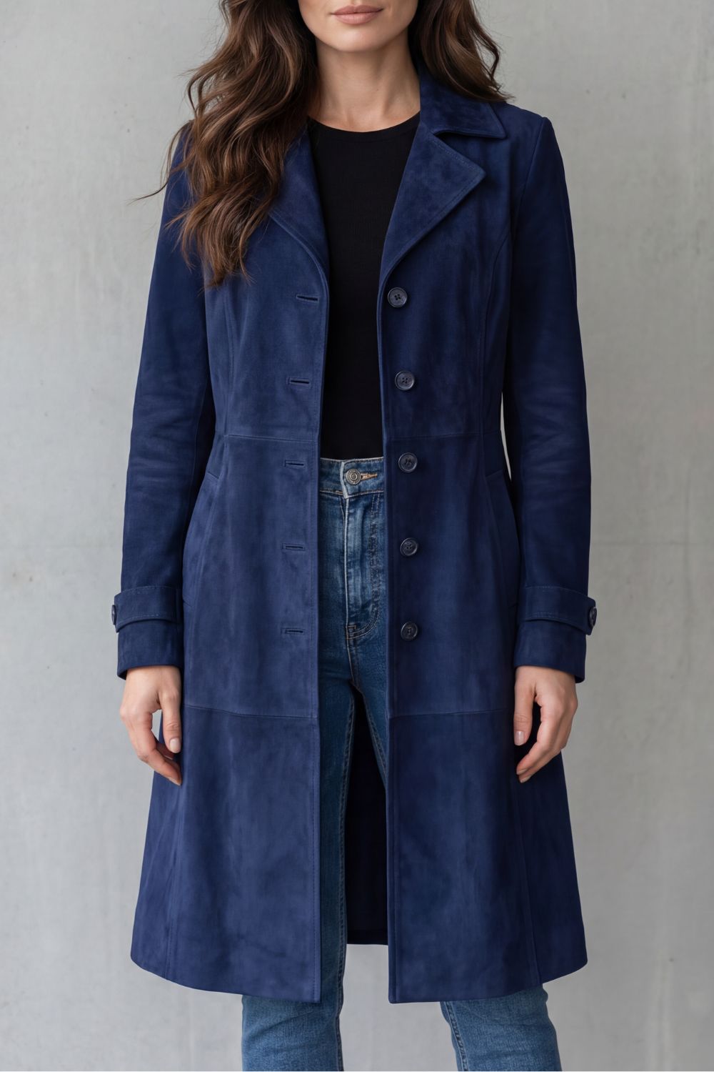 HELEN - Suede Trench Coat