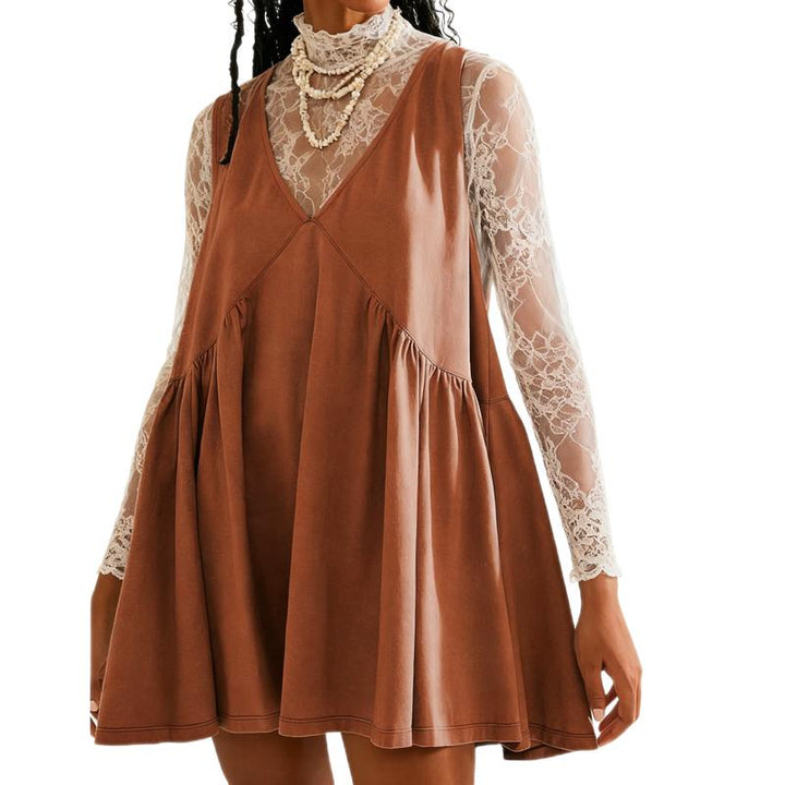 DANNA™ - Casual Women’s V-Neck Tank Dress with Flared A-Line