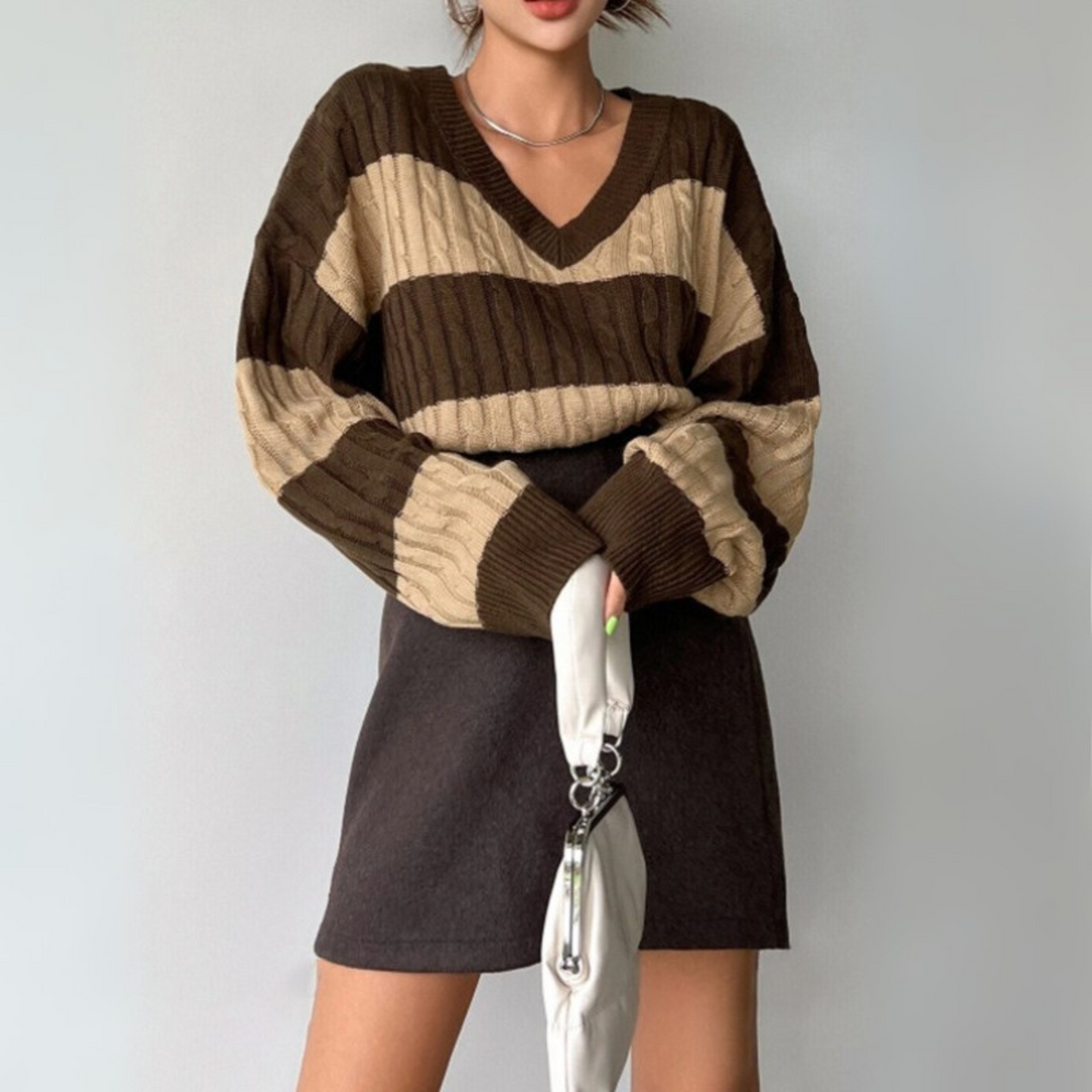 MORTA™ - Comfy V-Neck Long Sleeve Sweater