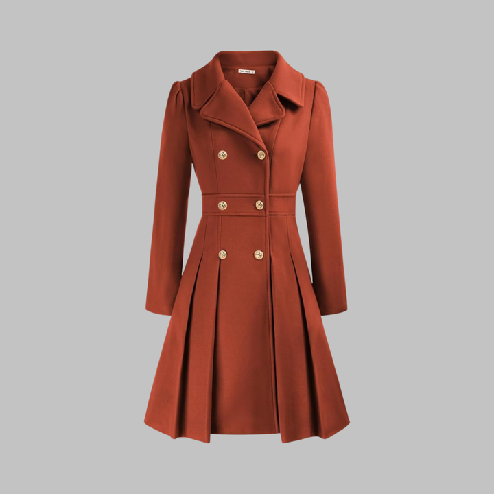 DAMI™ - Classy Double Button Long Sleeve Coat