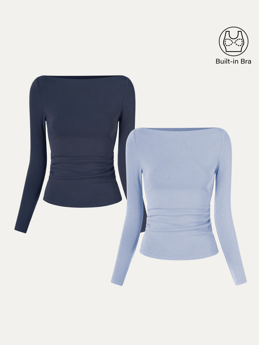 Matilda Long sleeve Boatneck Top