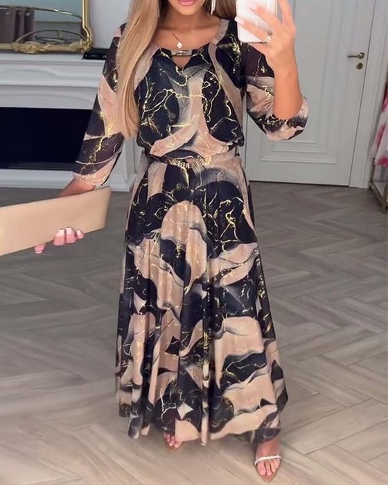 TANAYA - Maxi Chiffon Dress