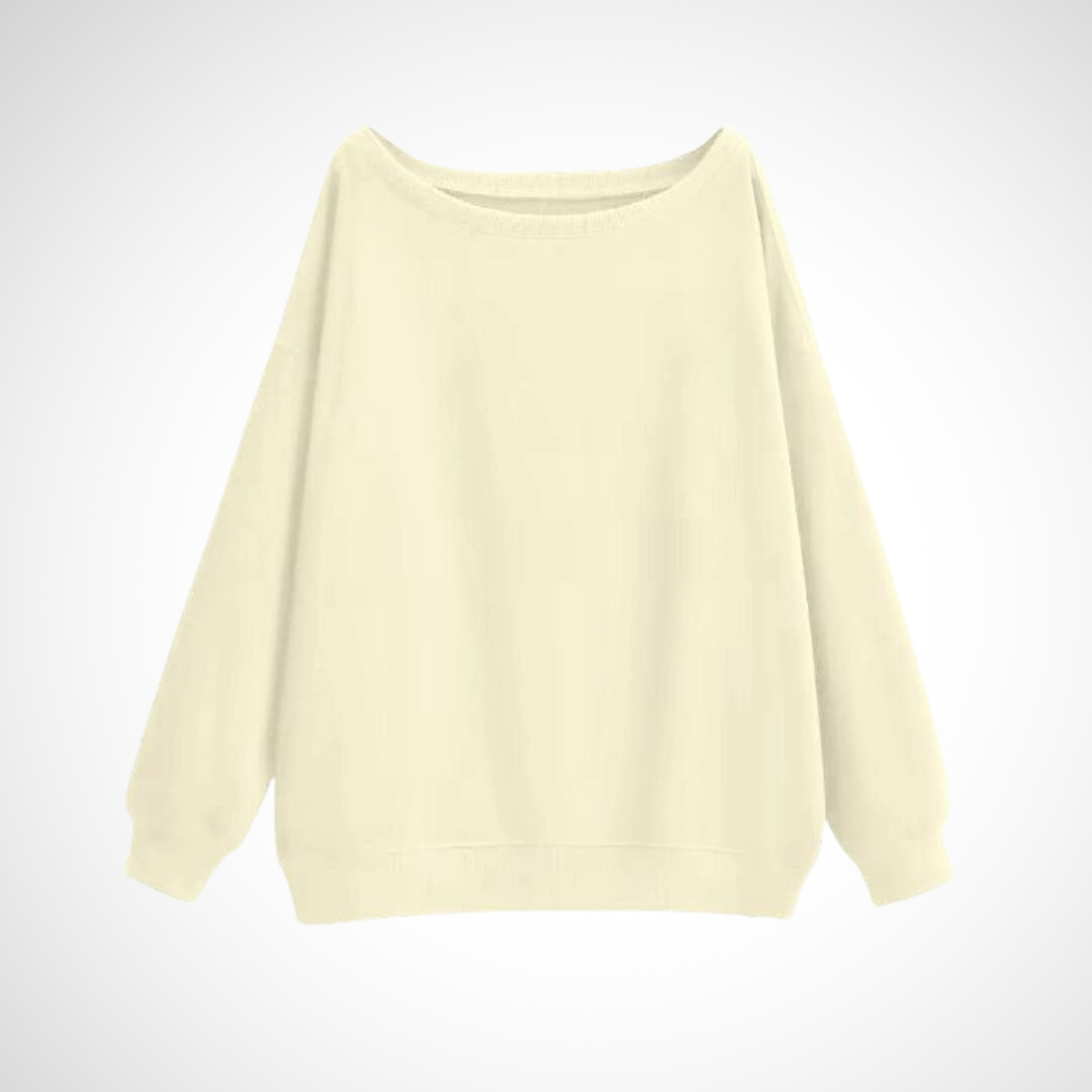 DIVECA™ - Casual Scoop Neck Long Sleeve Sweater