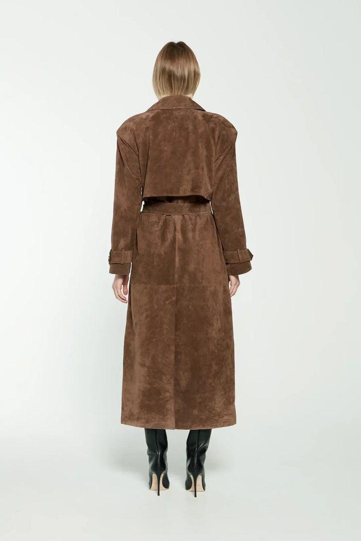 HANNAH - Classy Belted Trench Coat