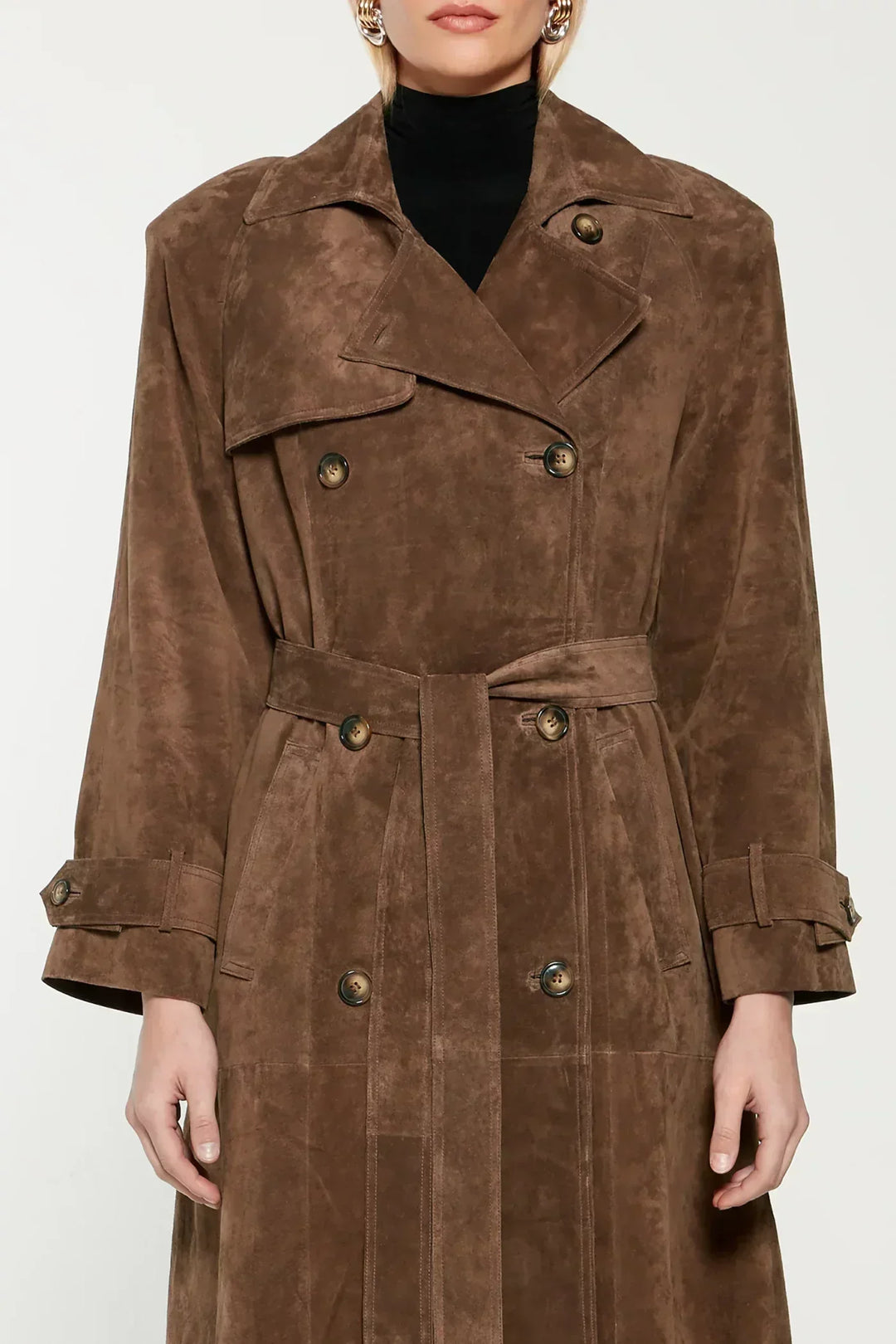 HANNAH - Classy Belted Trench Coat