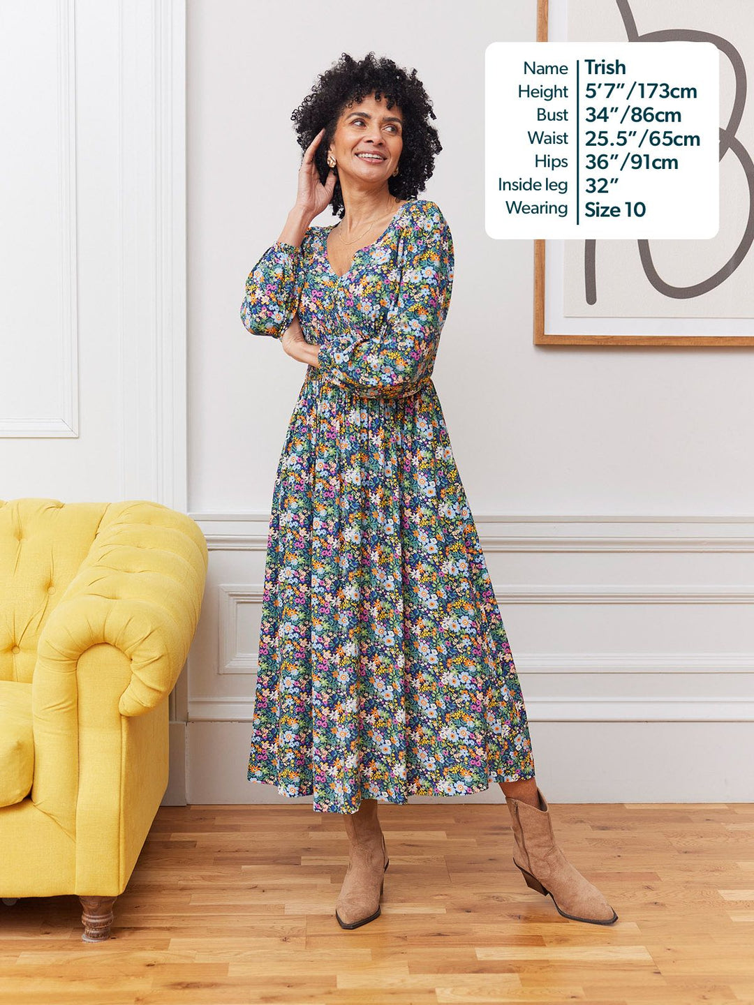 LYDIA - Floral Maxi Dress