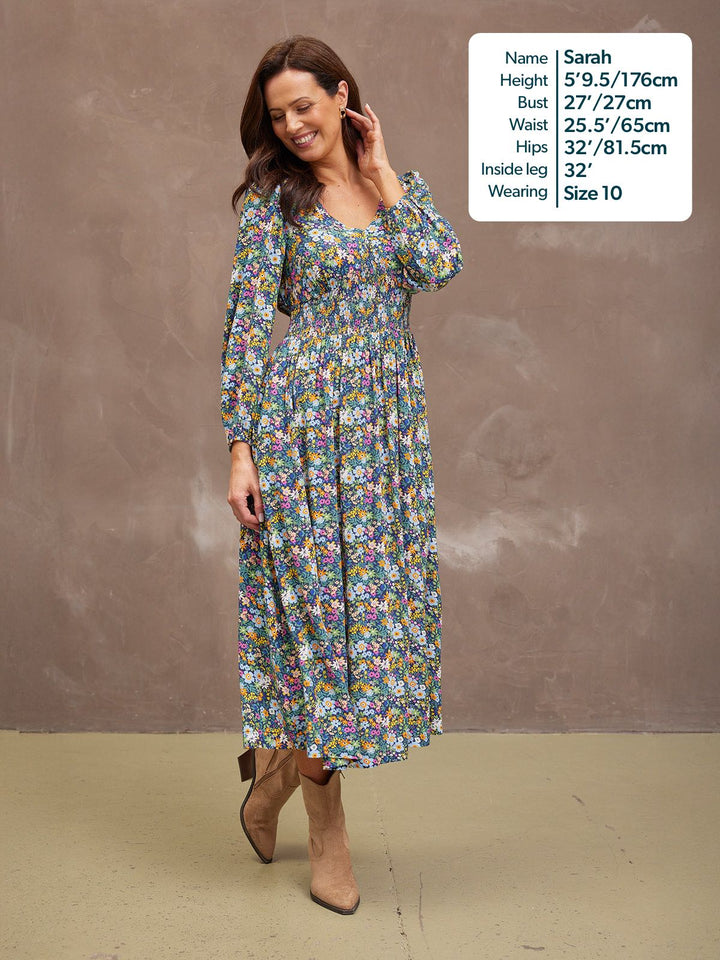 LYDIA - Floral Maxi Dress