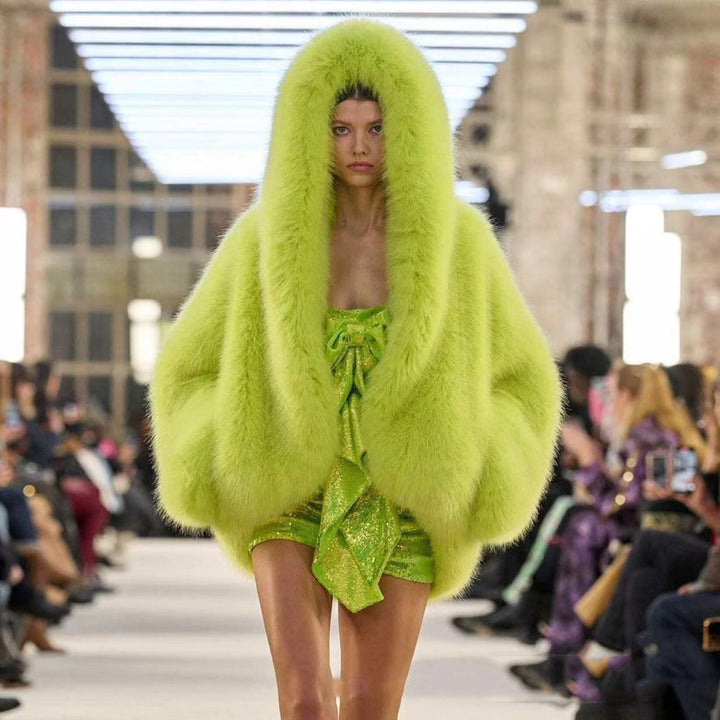 BLAIR - Classy Faux Hooded coat