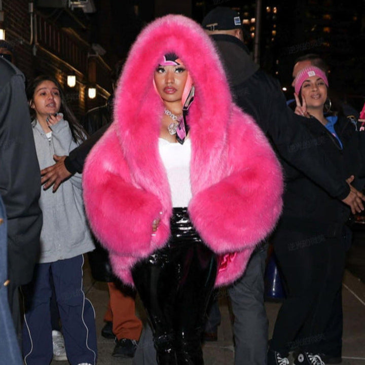 BLAIR - Classy Faux Hooded coat