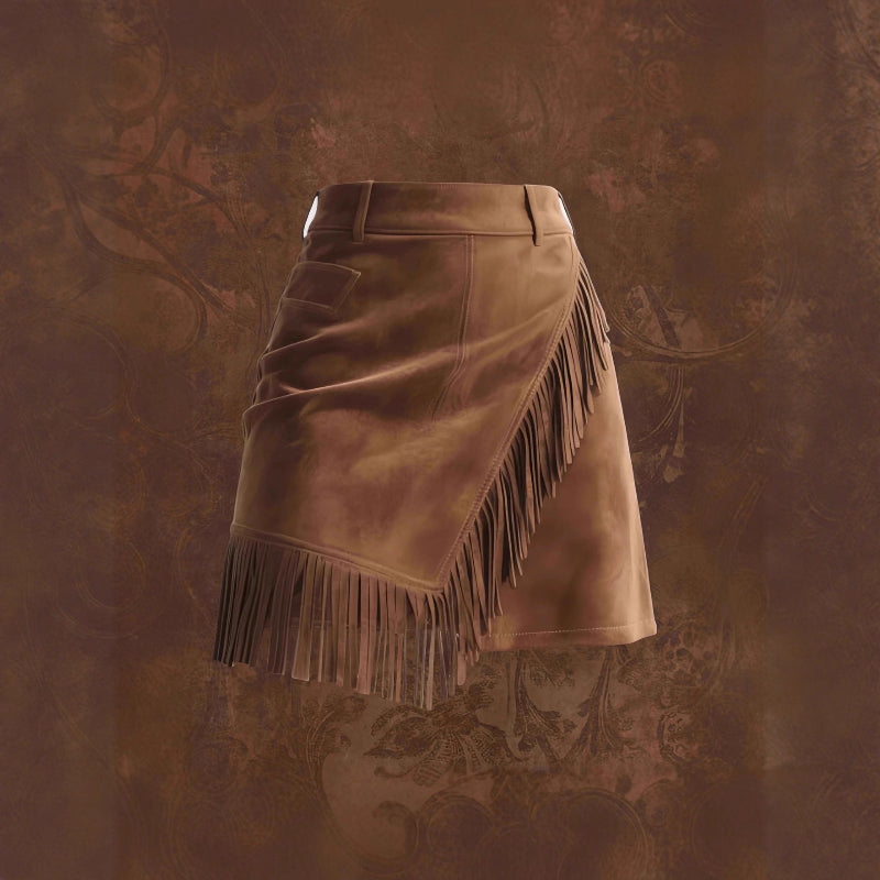 LUNARIA FRINGE SKIRT
