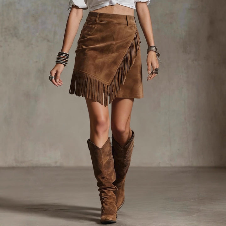 LUNARIA FRINGE SKIRT