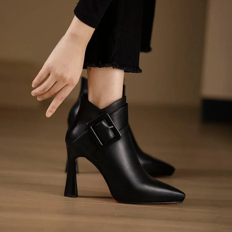 Miyah | Buckle Heel Boots