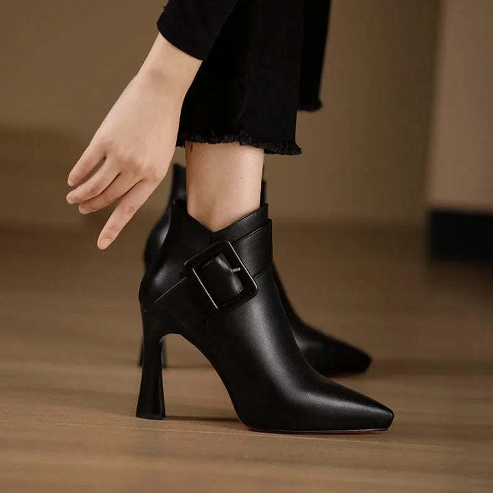 Miyah | Buckle Heel Boots