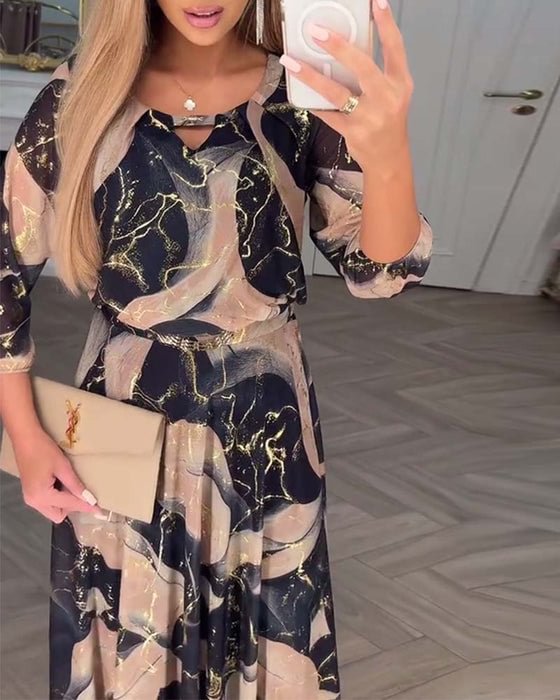 TANAYA - Maxi Chiffon Dress