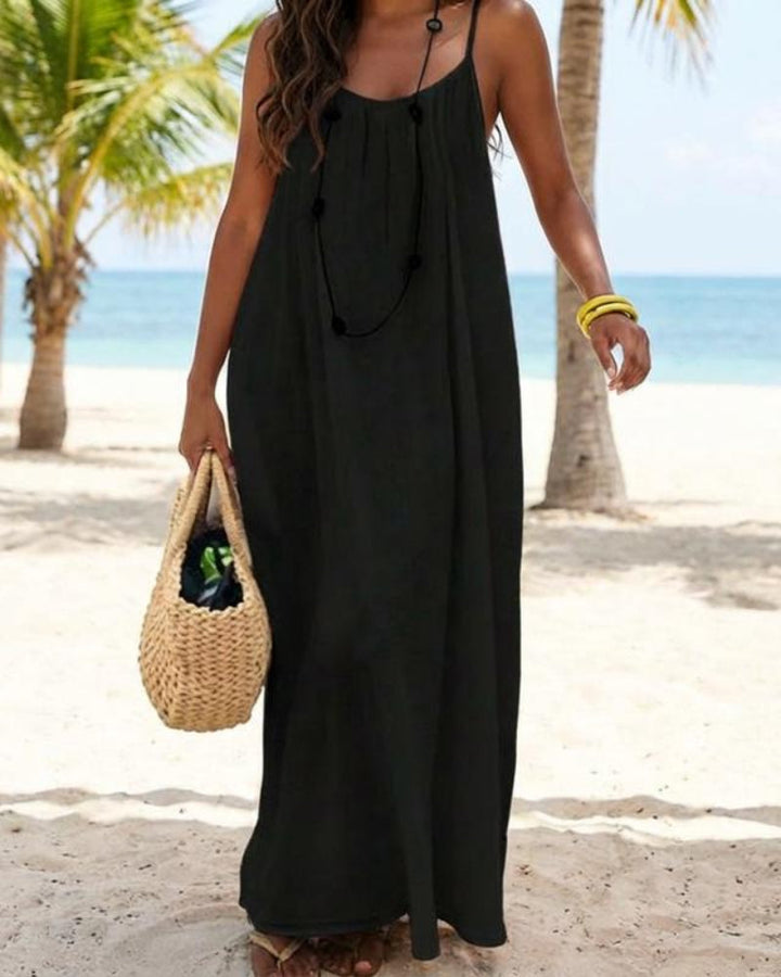 SUMMER- Sleeveless Cami Lounge Maxi Dress