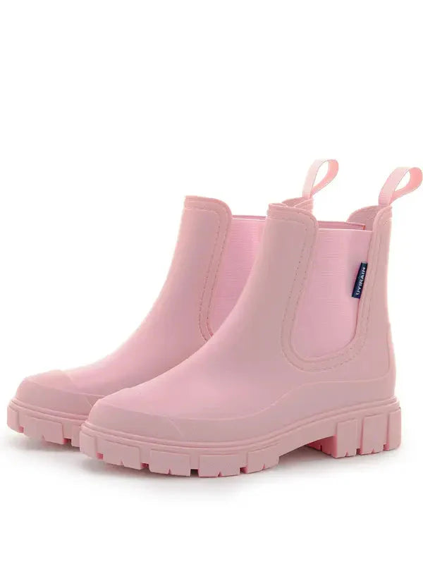 NESSA™ - Women’s Fashionable Ankle Boots Solid Color Waterproof Non-Slip