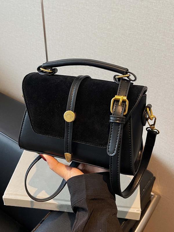 AVANLIE™ - Trendy Contrast Stitching Small Square Shoulder Bag