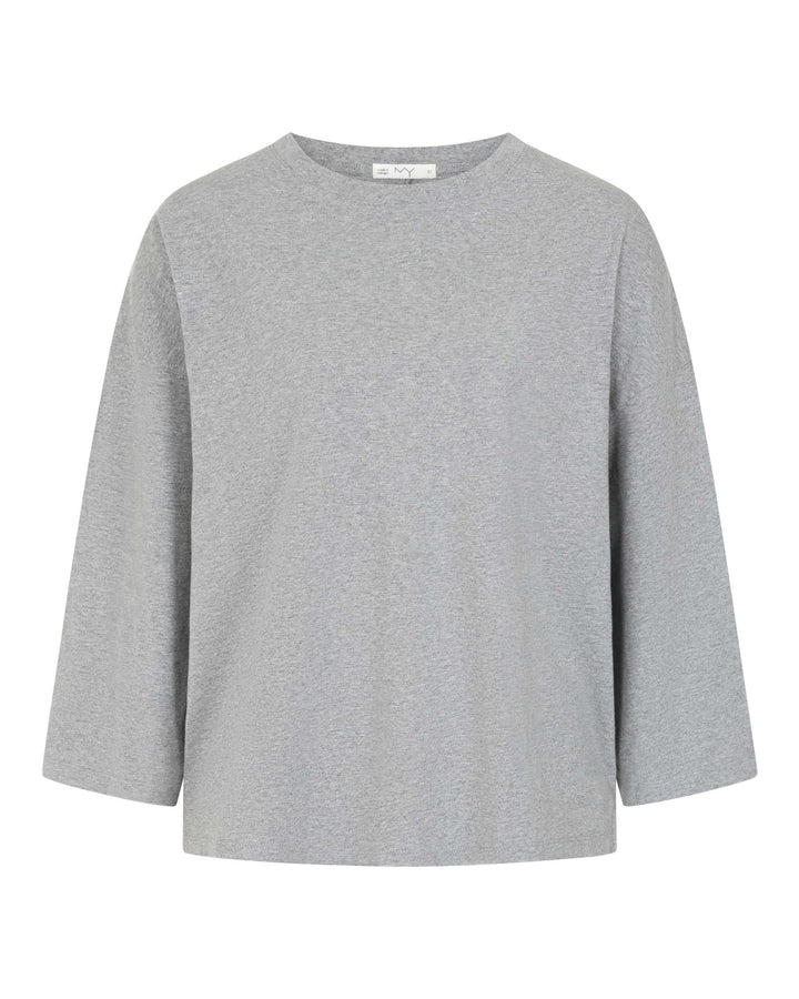 ALANNAH - Cotton Grey T-Shirt