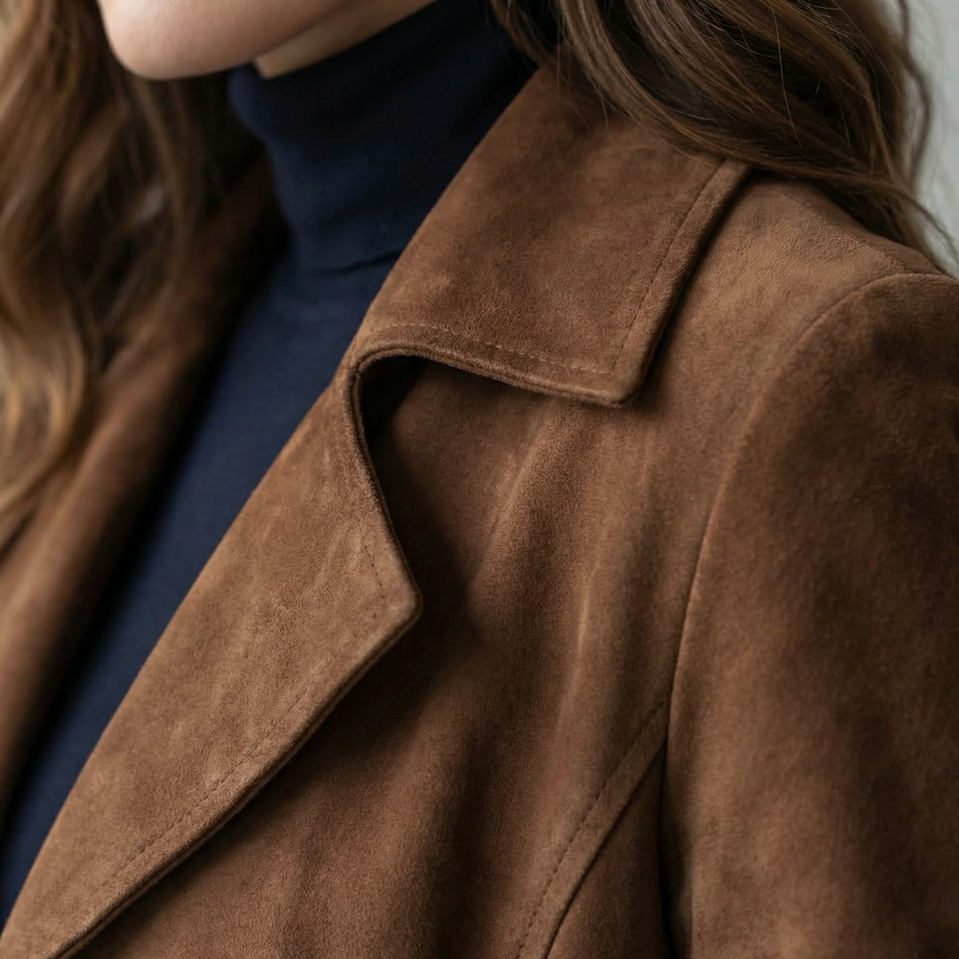 HELEN - Suede Trench Coat