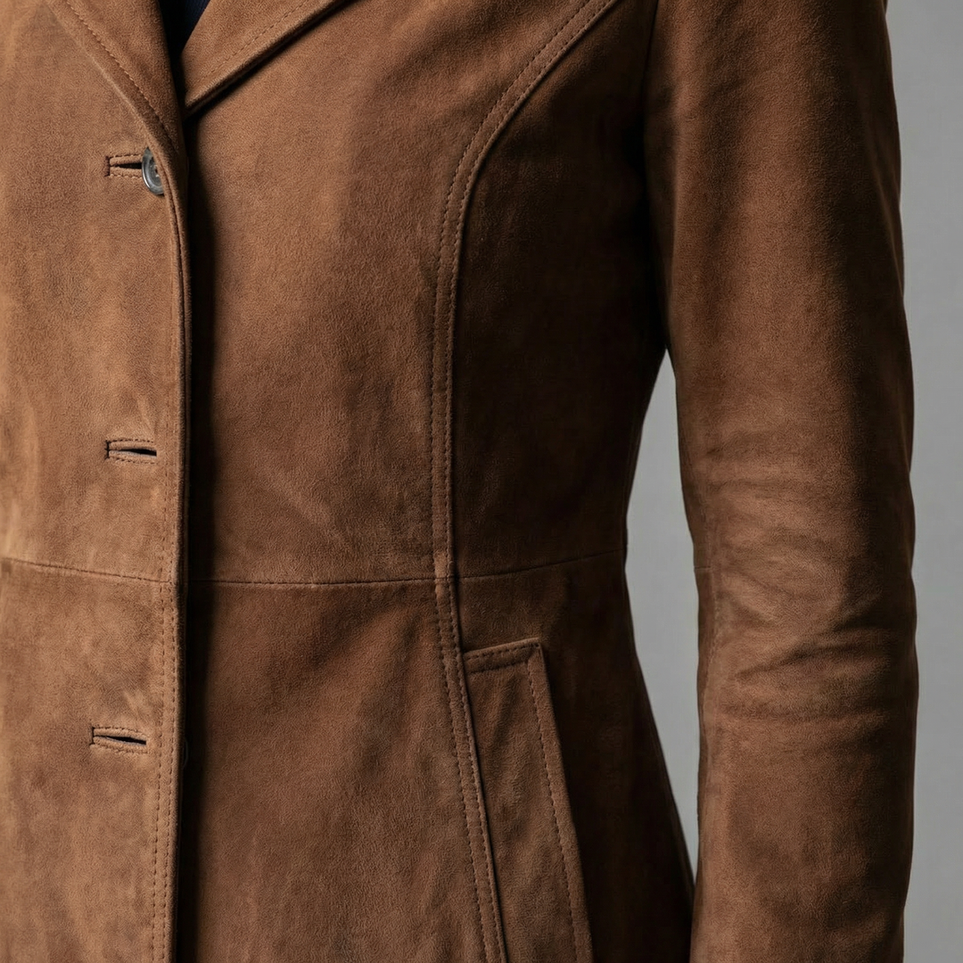 HELEN - Suede Trench Coat