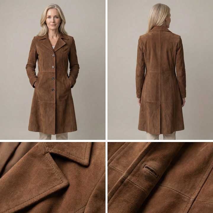 HELEN - Suede Trench Coat