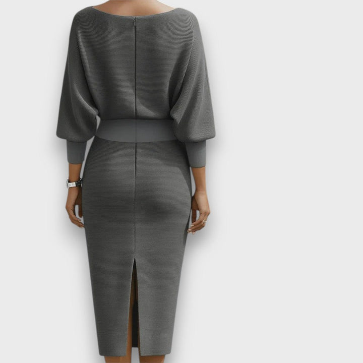 Aria | Draped Midi Dress