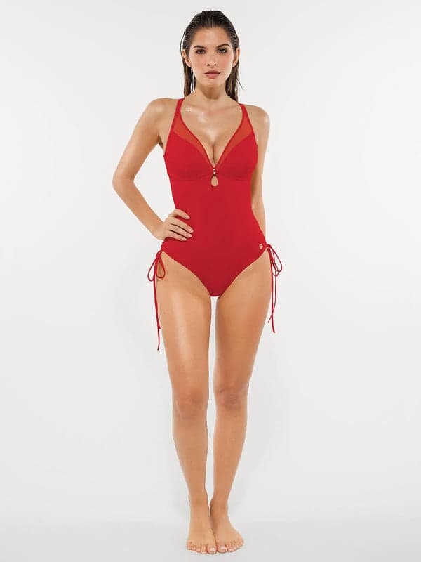 ANSA- Sculpting Mesh Stylish Swimsuit